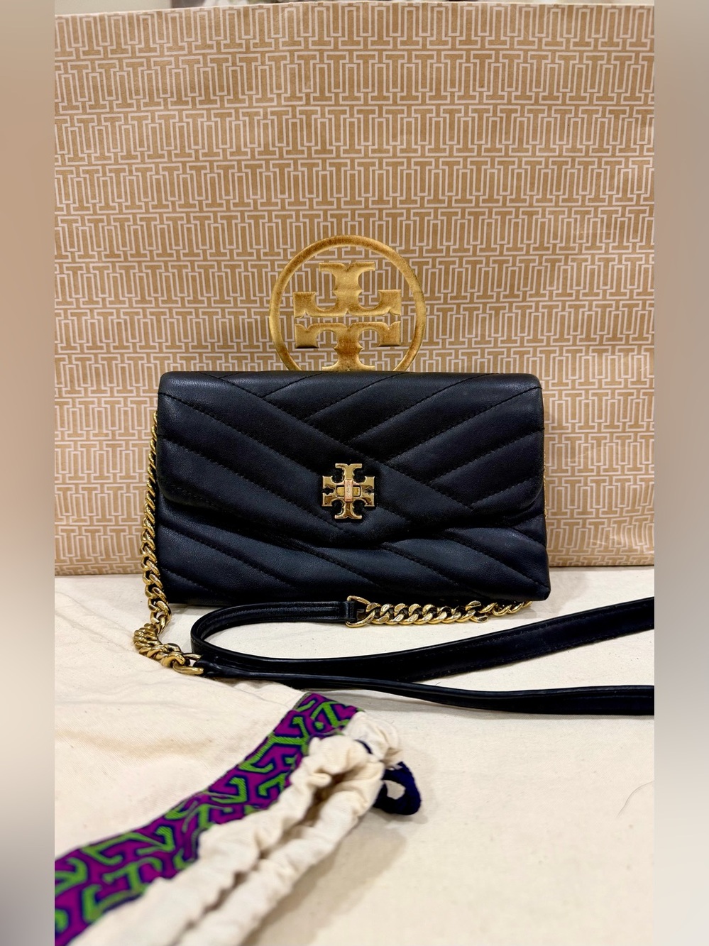 Tory Burch Chevron Kira crossbody